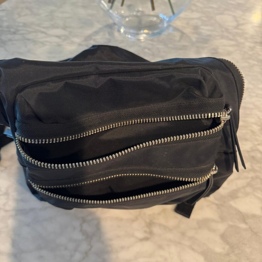 Marc Jacobs Black Nylon Backpack w/ Front Zip Pockets - Picture 3 of 6